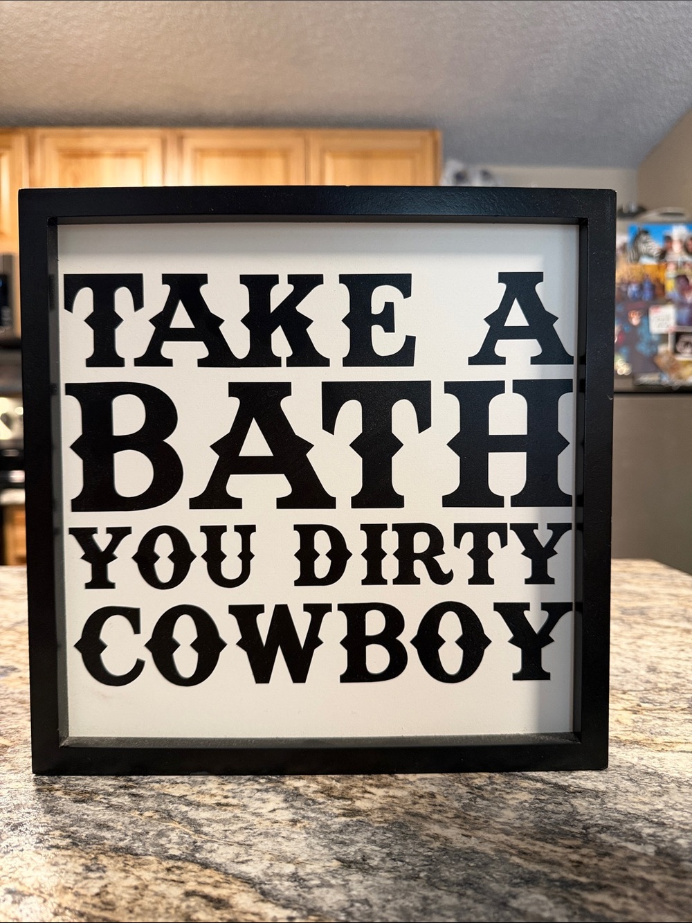Take a Bath You Dirty Cowboy' Western Bath Decor